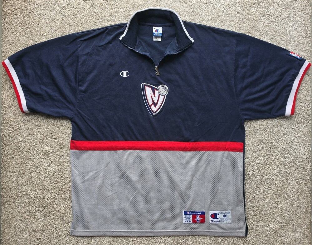 VTG Champion NBA New Jersey Nets Warm Up Shirt / 1998-99 / Sz 48